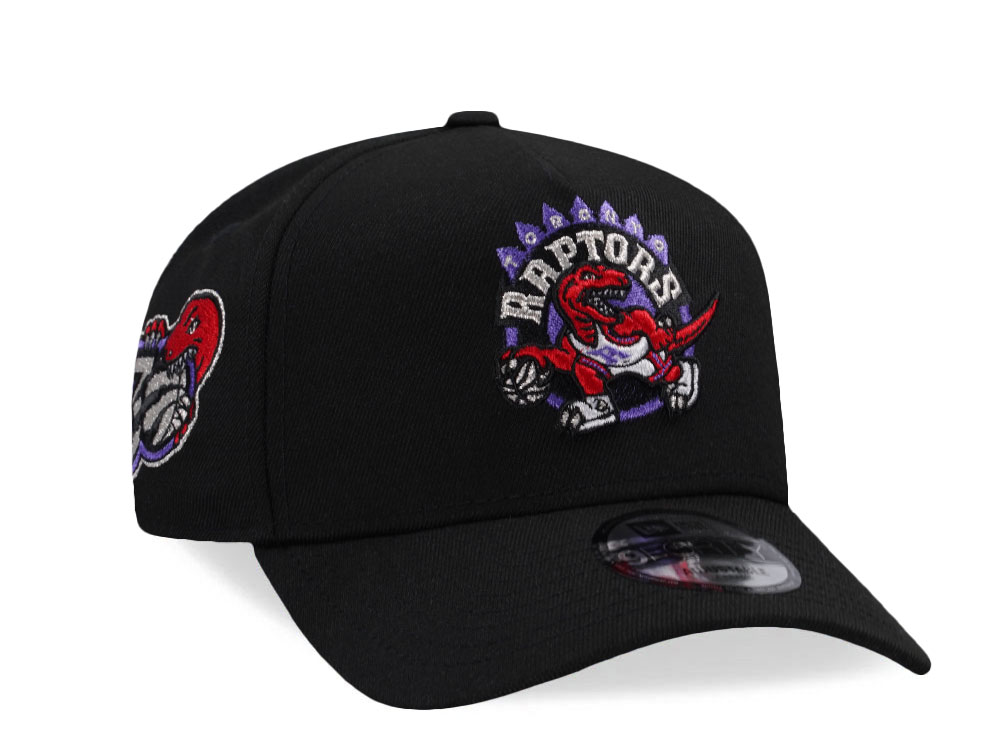 New Era Toronto Raptors 30th Anniversary Black Prime Edition 9Forty A Frame Snapback Cap