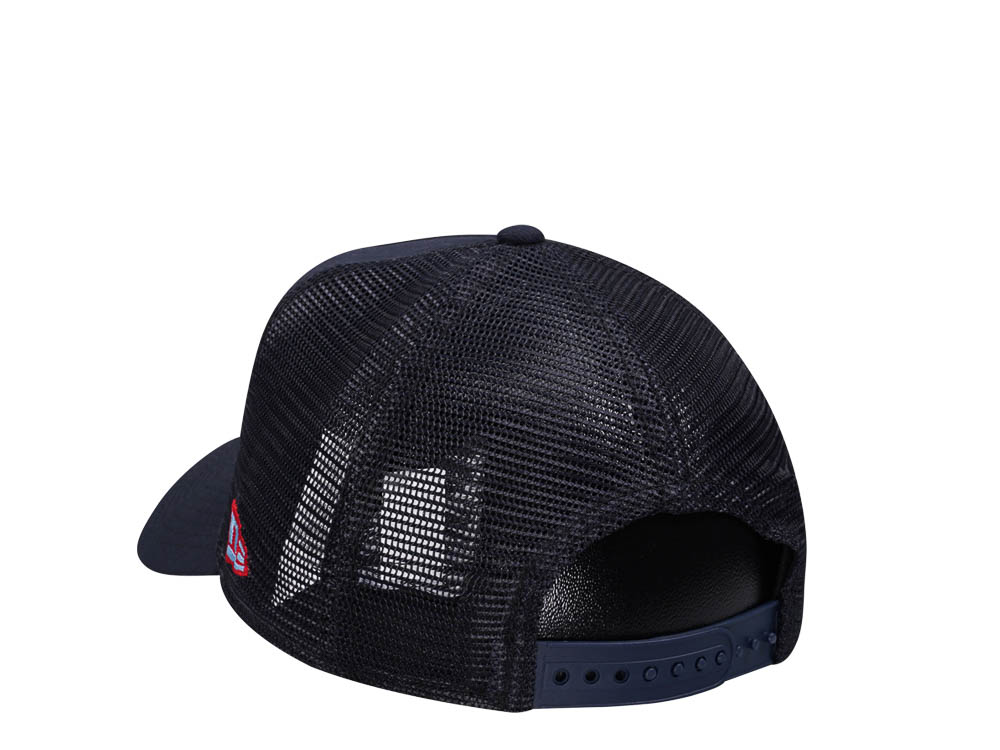 New Era Houston Oilers Navy 9Forty A Frame Trucker Snapback Cap