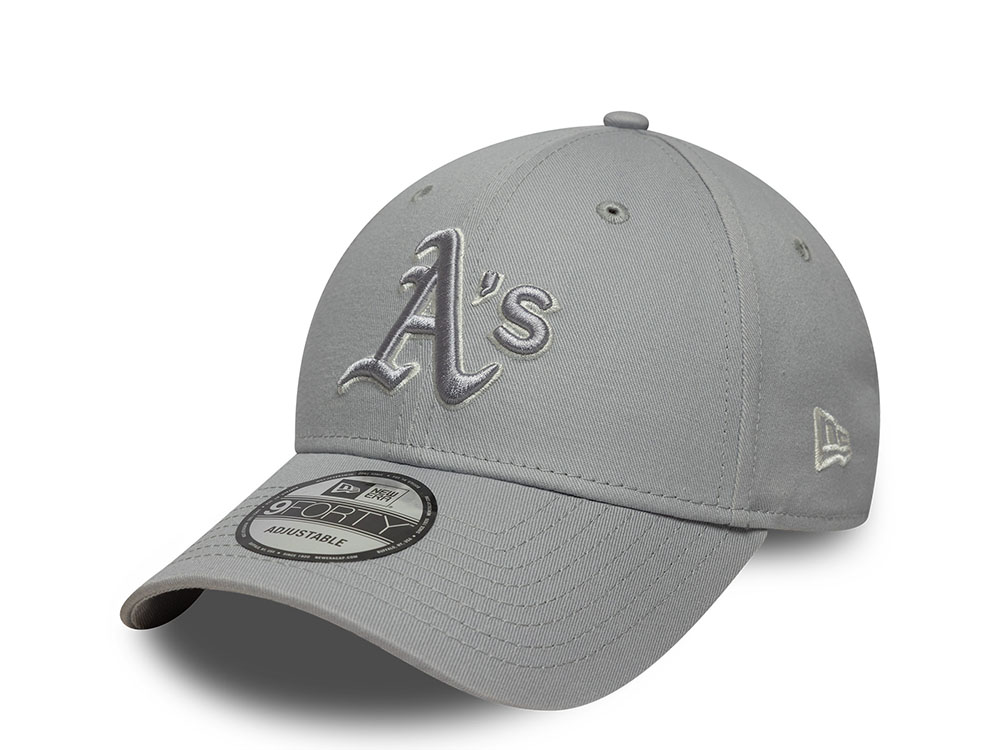 New Era Oakland Athletics Team Outline Gray Edition 9Forty Strapback Cap