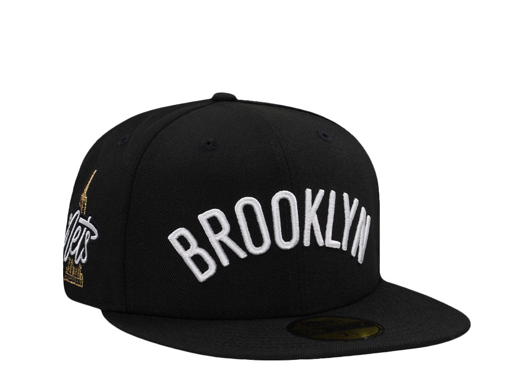 New Era Brooklyn Nets Empire State Black Prime Edition 59Fifty Fitted Cap