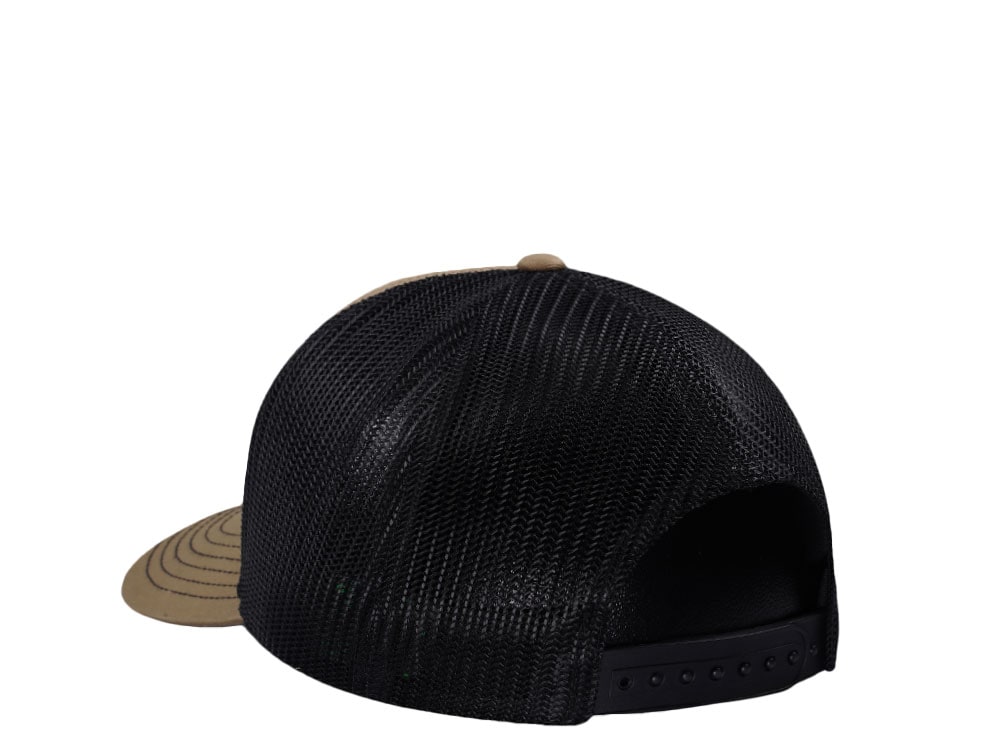 John Deere Logo Olive Trucker Snapback Cap