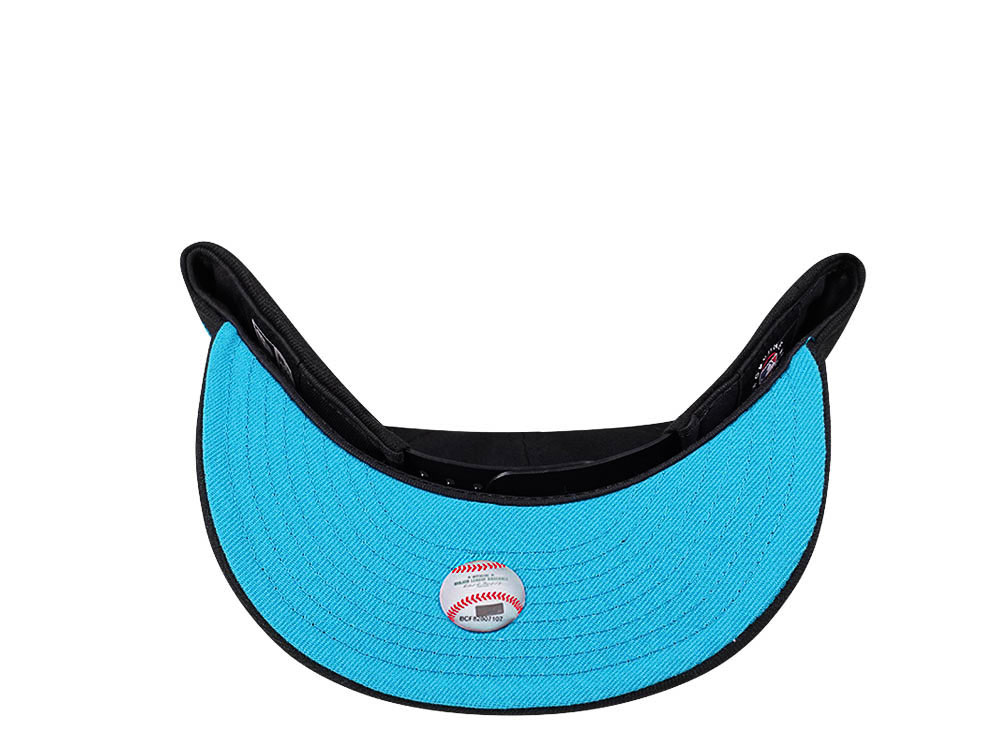 New Era Miami Marlins Black and Teal Edition 9Fifty Snapback Cap