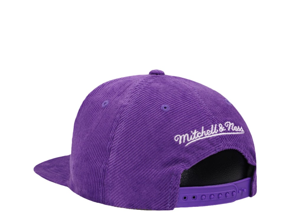 Mitchell & Ness Utah Jazz Purple Cord Hardwood Classic Snapback Cap