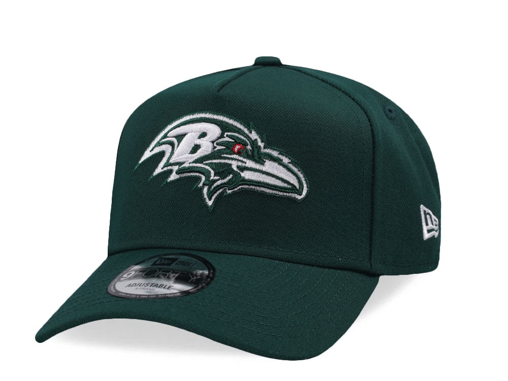 New Era Baltimore Ravens Field Green Prime Edition 9Forty A Frame Snapback Cap