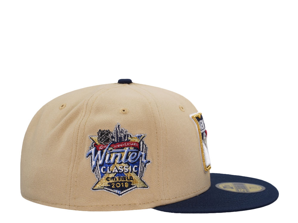 New Era New York Rangers Winter Classic 2018 Vegas Gold Two Tone Edition 59Fifty Fitted Cap