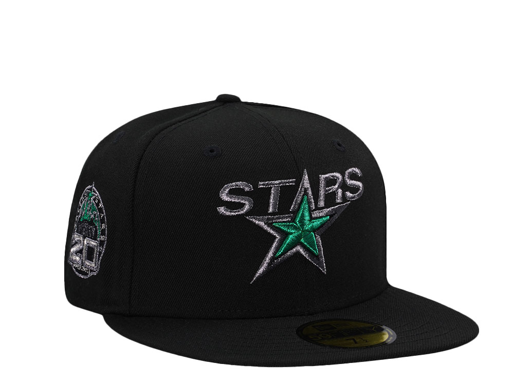 New Era Dallas Stars 20th Anniversary Metallic Black Prime Edition 59Fifty Fitted Cap