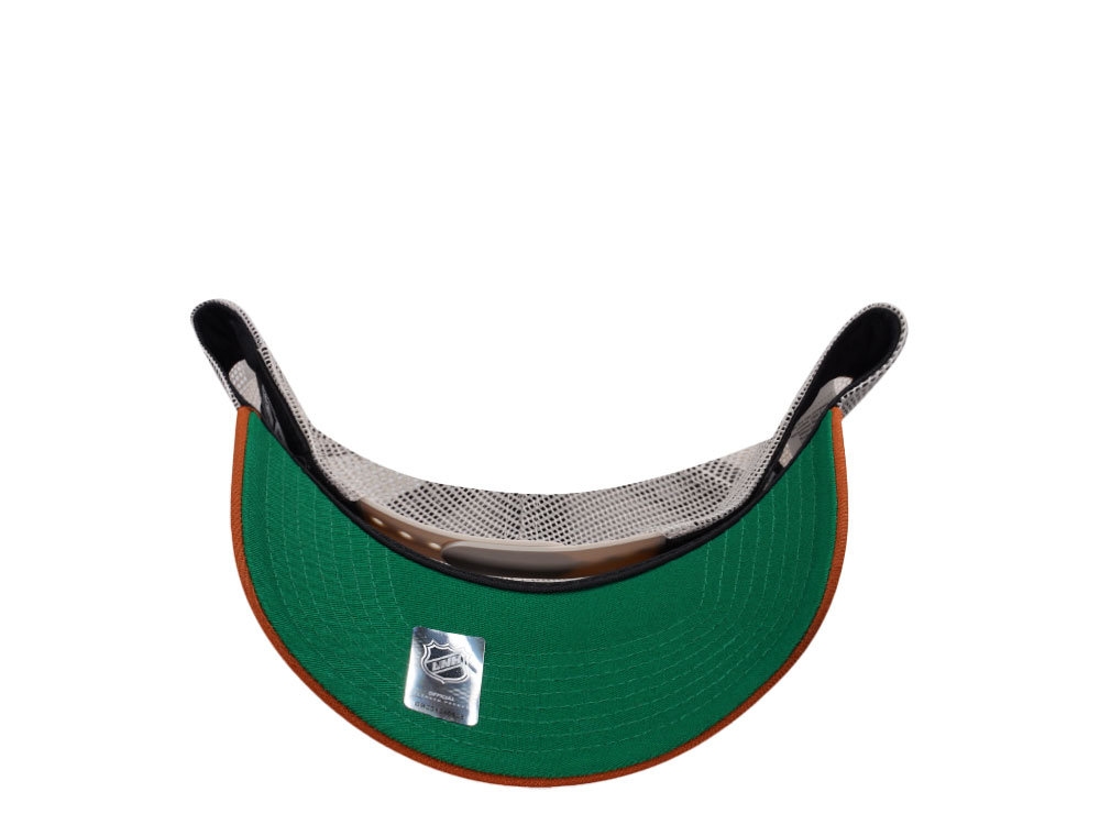 New Era Edmonton Oilers Classic Rust Trucker Edition 9Forty A Frame Snapback Cap
