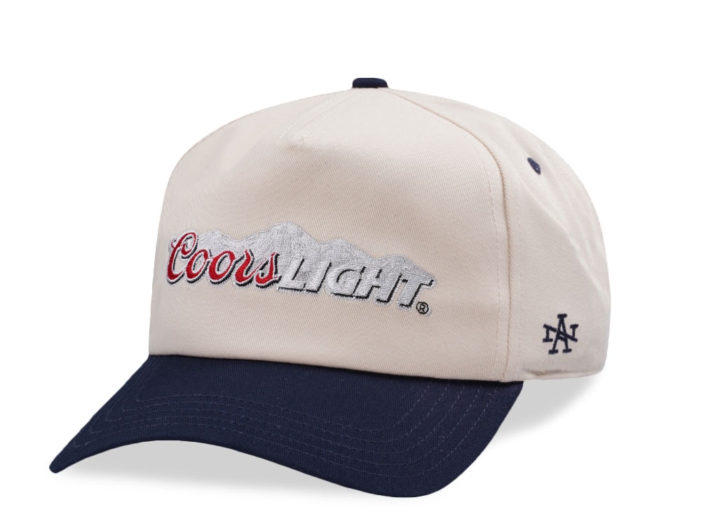 American Needle Coors Light Ivory Roscoe Edition Snapback Cap