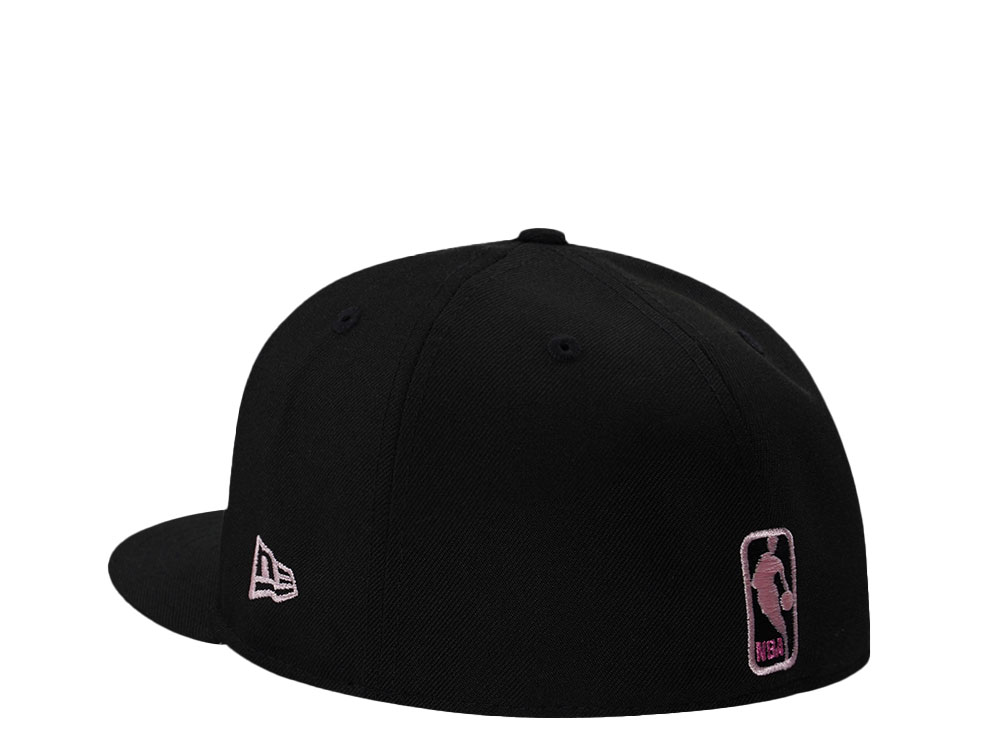 New Era Houston Rockets Clutch City Pink Black Prime Edition 59Fifty Fitted Cap