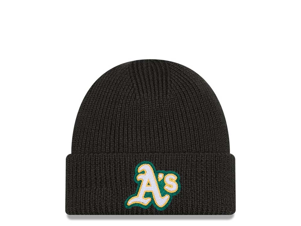 New Era Oakland Athletics Skull Knit Dark Green Pipot