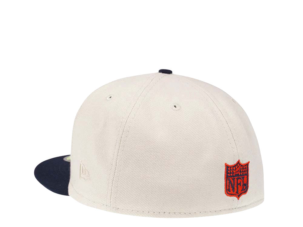 New Era Chicago Bears Cream Two Tone Edition 59Fifty Fitted Cap