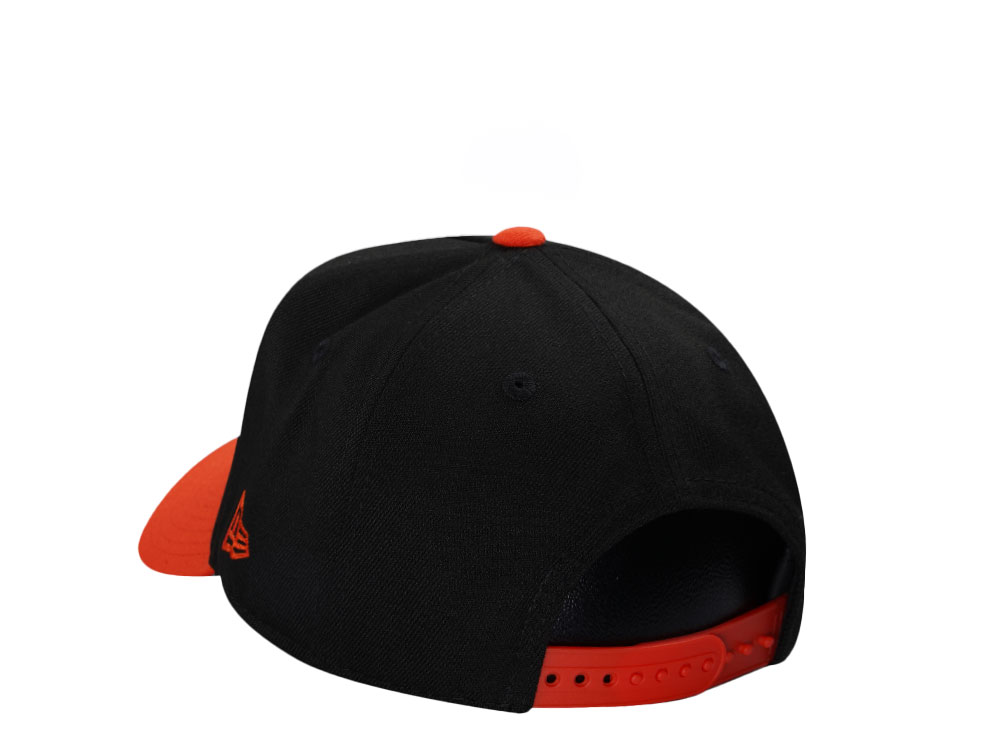 New Era Baltimore Orioles Black Two Tone 9Forty A Frame Snapback Cap