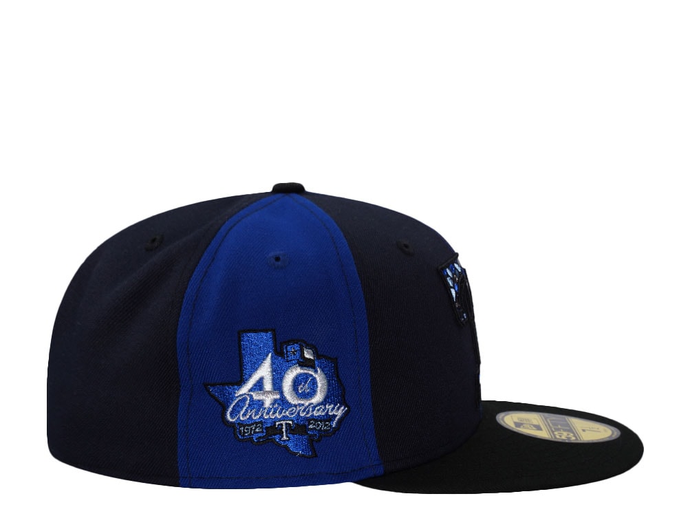 New Era Texas Rangers 40th Anniversary Blue Pinwheel Edition 59Fifty Fitted Cap