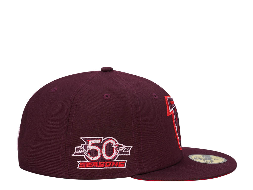 New Era Atlanta Falcons 50 Seasons Merlot Edition 59Fifty Fitted Cap