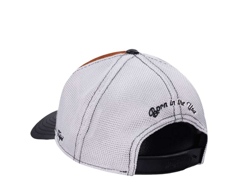 Hatfield Bison Brown White Trucker Snapback Cap