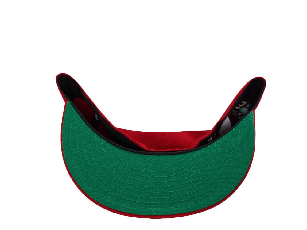 New Era Mexico Aztec Skull Warrior Metallic Red Prime Edition 59Fifty Fitted Cap