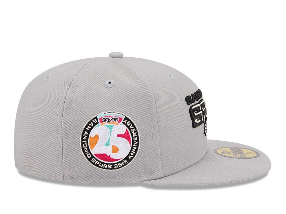 New Era San Antonio Spurs HWC 25th Anniversary Gray 59Fifty Fitted Cap