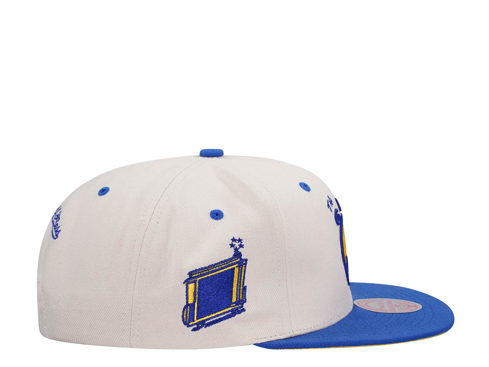 Mitchell & Ness Golden State Warriors Sail Off White Two Tone Snapback Cap