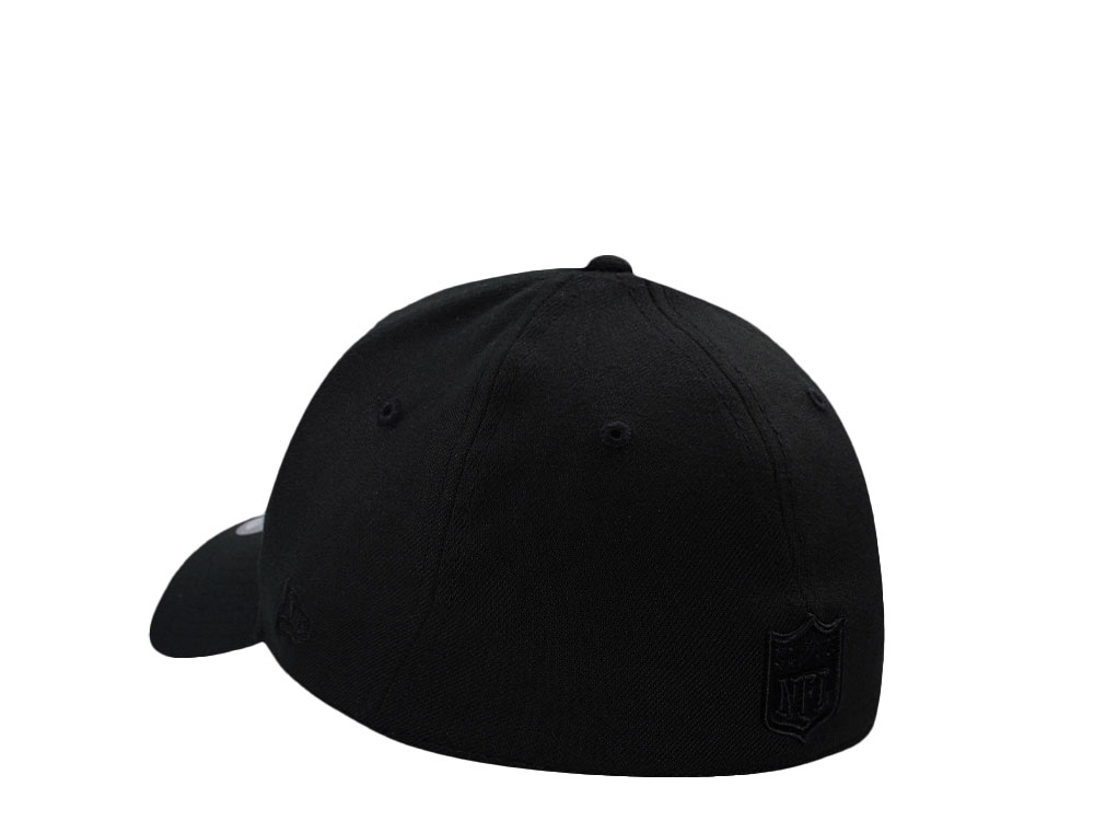 New Era Las Vegas Raiders Black on Black Edition 39Thirty Stretch Fit Cap