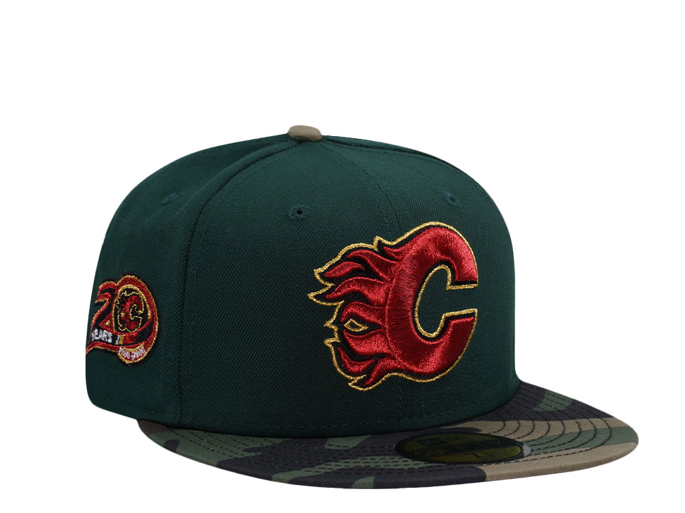 New Era Calgary Flames 20th Anniversary Forest Camo Prime Edition 59Fifty Fitted Cap