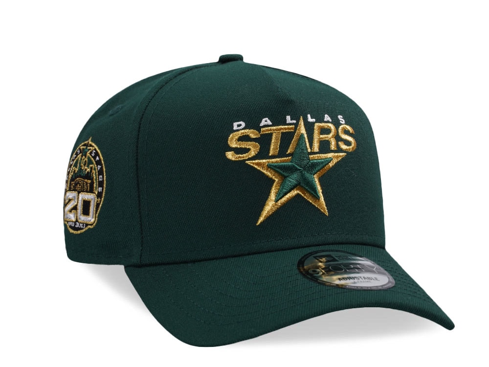 New Era Dallas Stars 20th Anniversary Green Prime Edition 9Forty A Frame Snapback Cap