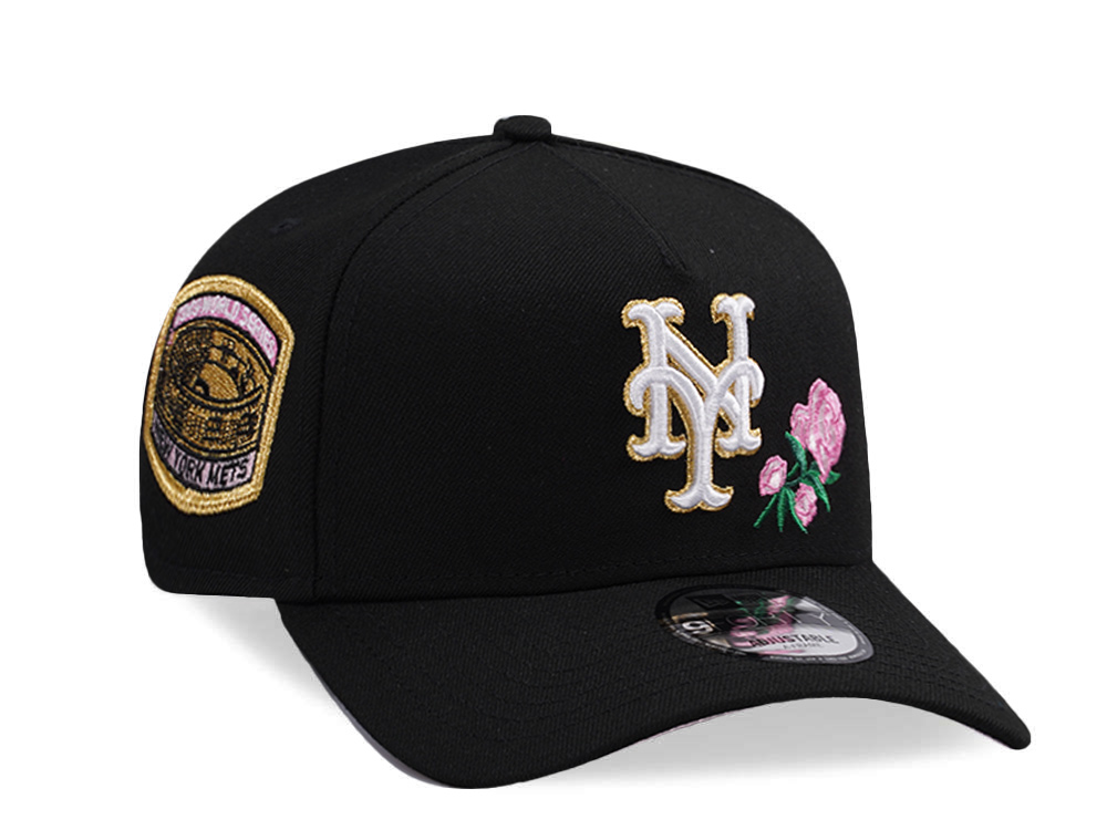 New Era New York Mets World Series 1969 Black Prime Edition 9Forty A Frame Snapback Cap