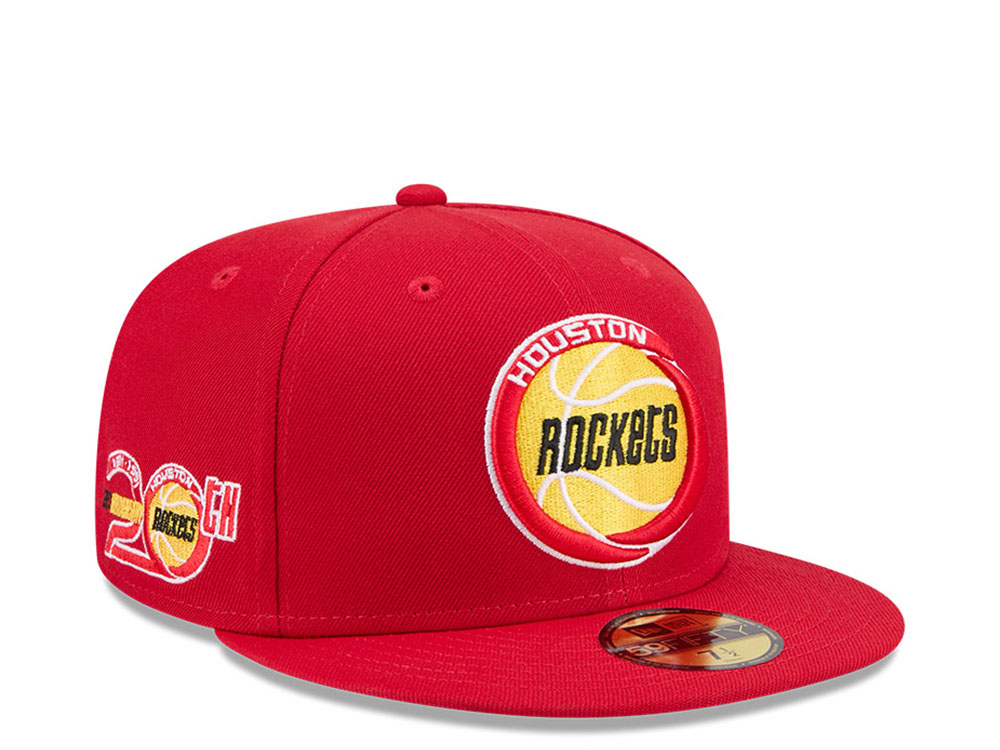 New Era Houston Rockets HWC 20th Anniversary Red 59Fifty Fitted Cap