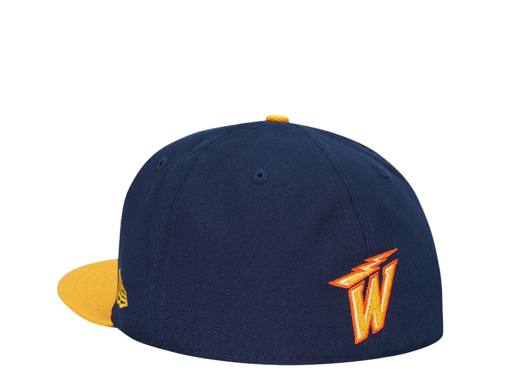 New Era Golden State Warriors Navy Yellow Two Tone Edition 59Fifty Fitted Cap