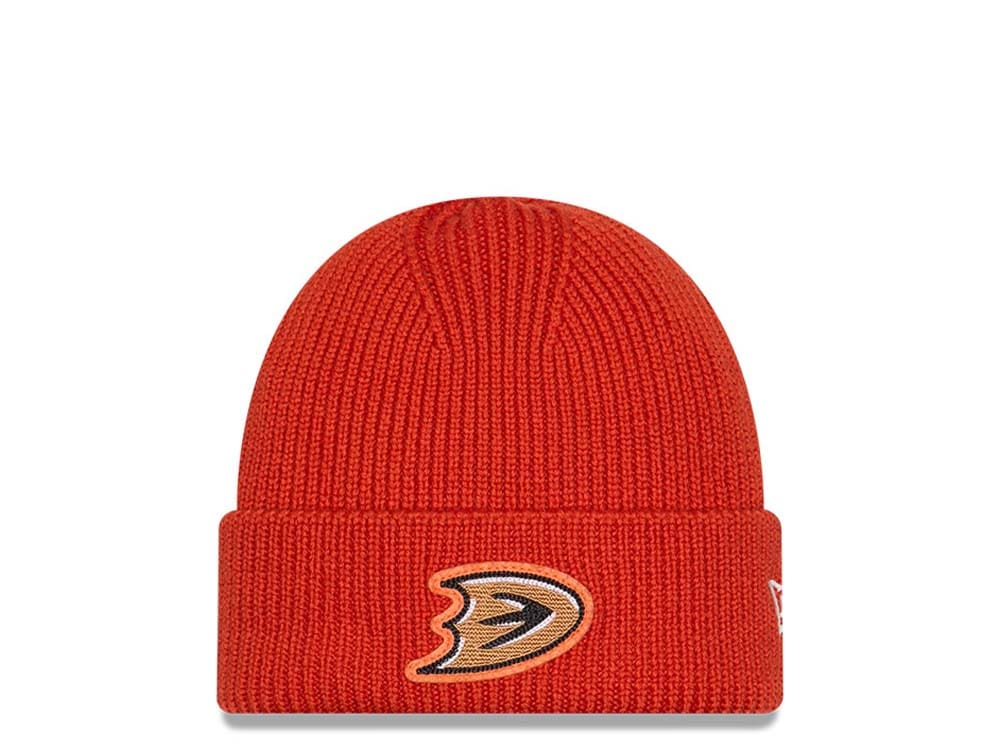 New Era Anaheim Ducks Skull Knit Orange Pipot