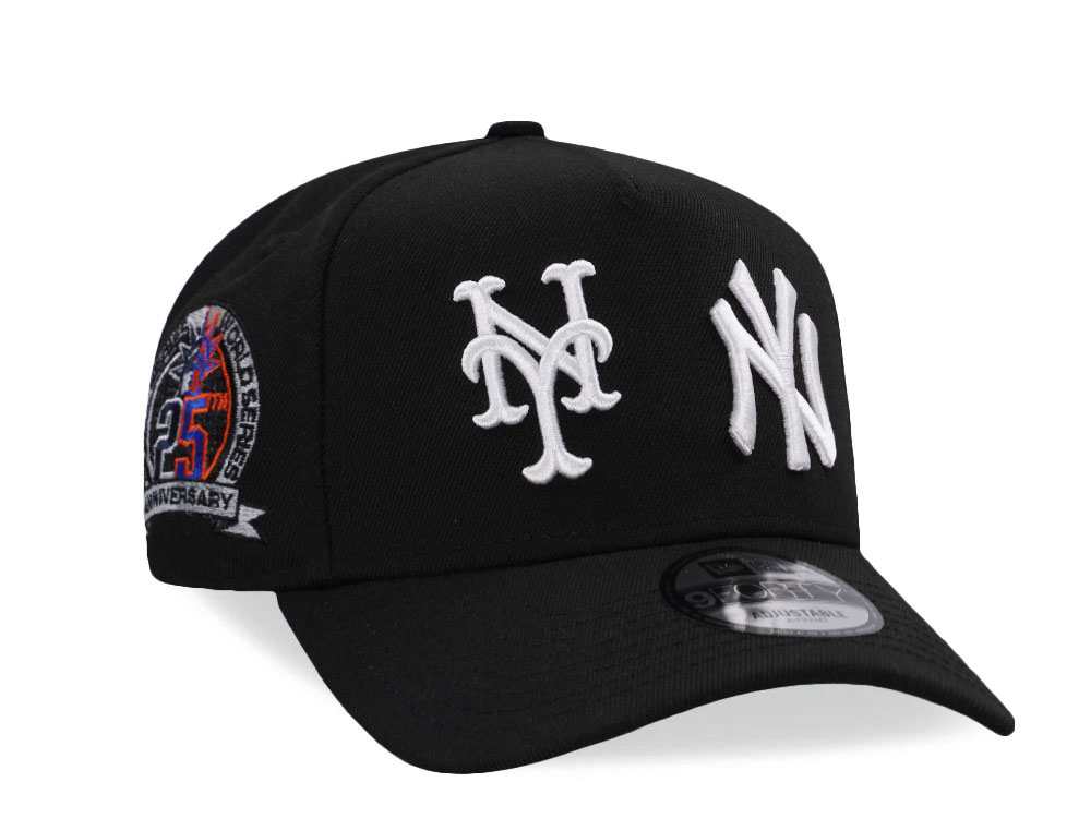 New Era New York Subway Series 25th Anniversary Black Edition 9Forty A Frame Snapback Cap