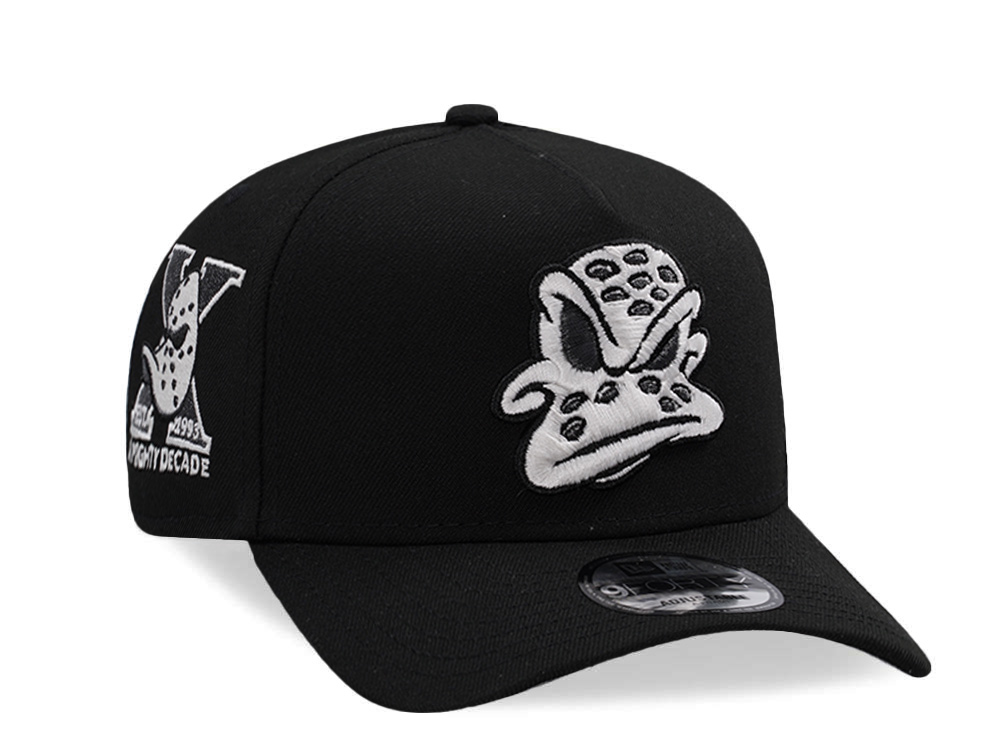 New Era Anaheim Ducks 10th Anniversary Black Prime Edition 9Forty A Frame Snapback Cap