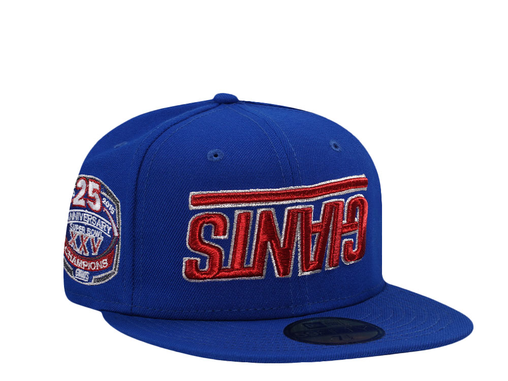 New Era New York Giants 25th Anniversary Blue Prime Edition 59Fifty Fitted Cap