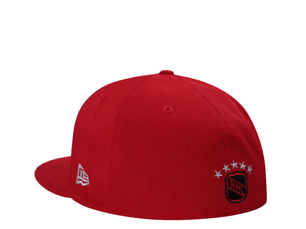 New Era Florida Panthers 20th Anniversary Metallic Scarlet Red Prime Edition 59Fifty Fitted Cap