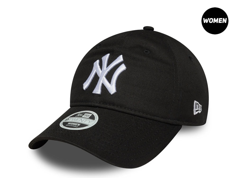 New Era New York Yankees  League Essential Black Womens 9Twenty Strapback Cap