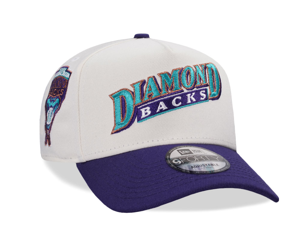 New Era Arizona Diamondbacks Inaugural Season 1998 Chrome Two Tone Edition 9Forty A Frame Snapback Cap
