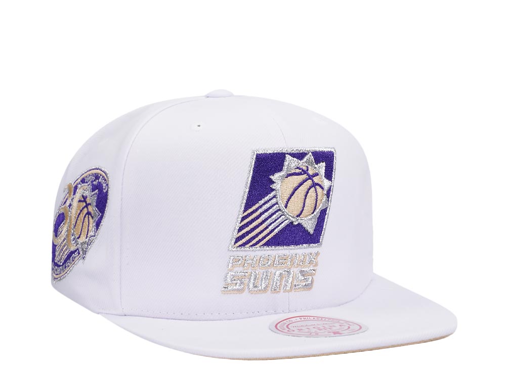 Mitchell & Ness Phoenix Suns 30th Anniversary Winter White Hardwood Classic Snapback Cap