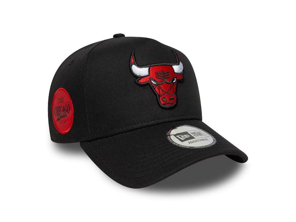 New Era Chicago Bulls Side Patch 9Forty A Frame Snapback Cap