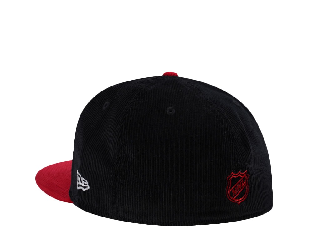 New Era Detroit Red Wings Stanley Cup 2002 Black Corduroy Two Tone Edition 59Fifty Fitted Cap
