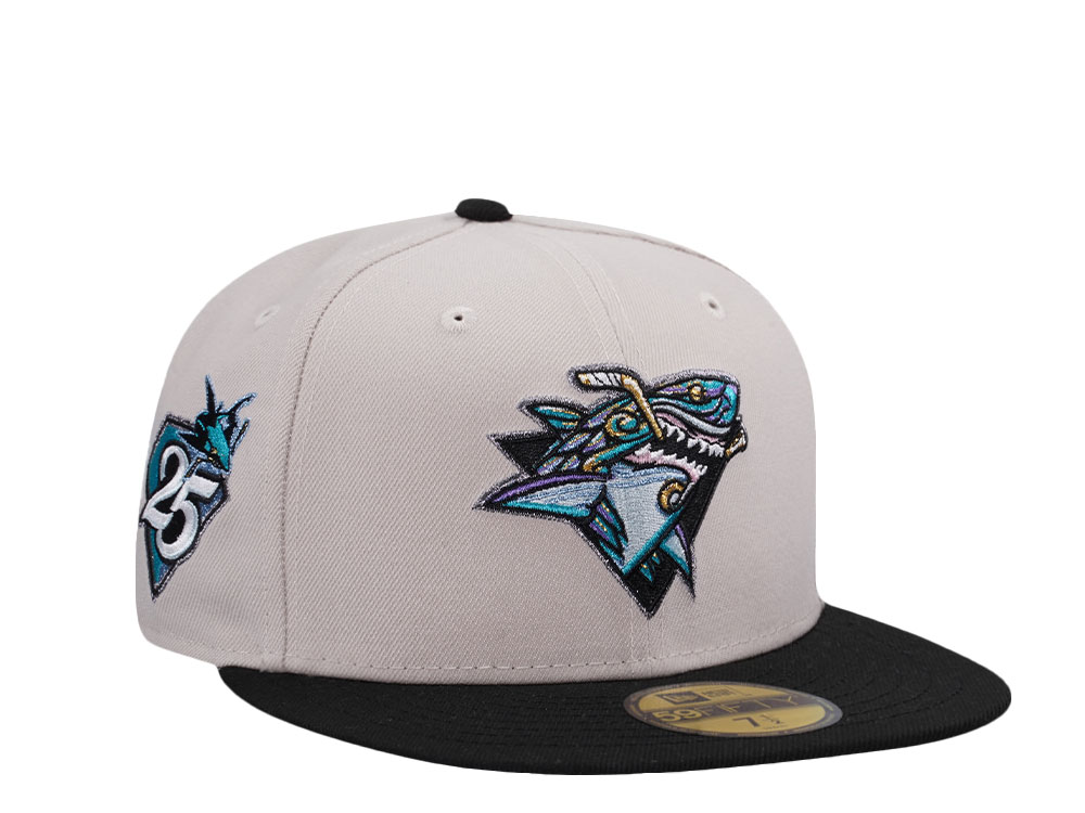 New Era San Jose Sharks 25th Anniversary Stone Tribal Two Tone Edition 59Fifty Fitted Cap