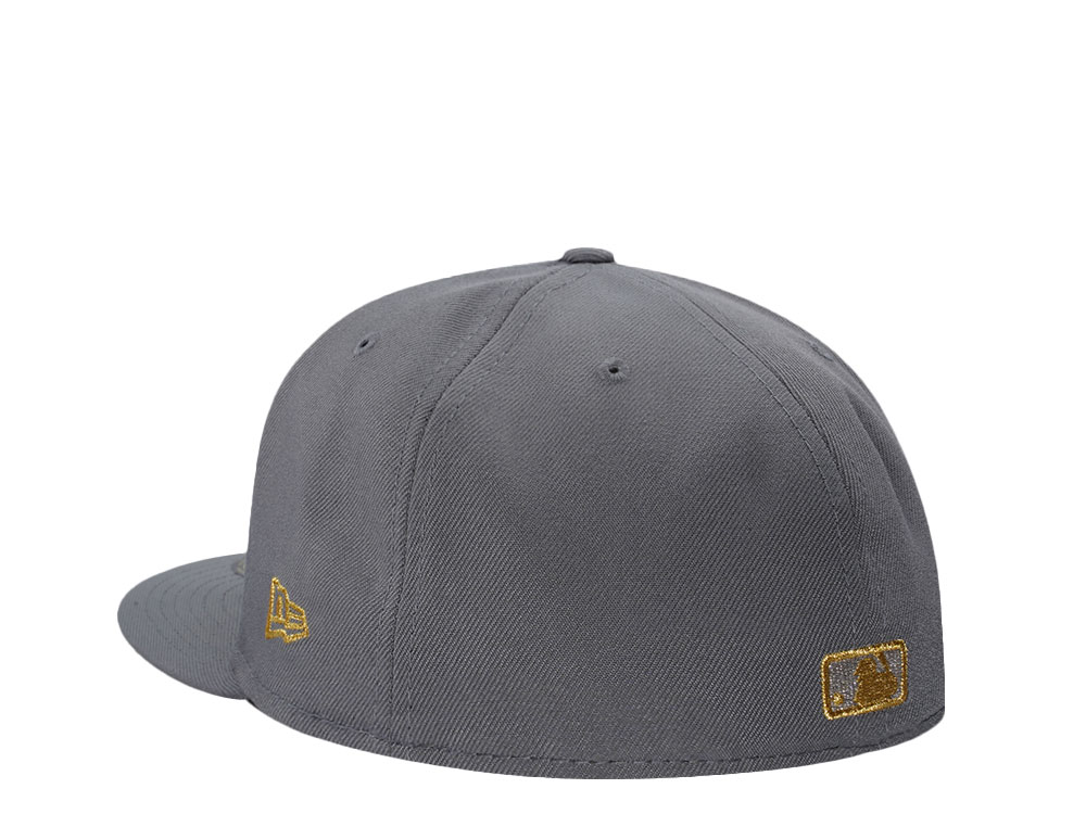 New Era Los Angeles Dodgers Gold Skull Gray Prime Edition 59Fifty Fitted Cap