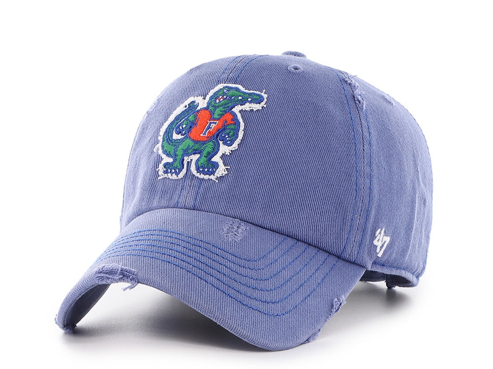 47 Brand Florida Gators Weathered Thrift Blue Clean Up Strapback Cap