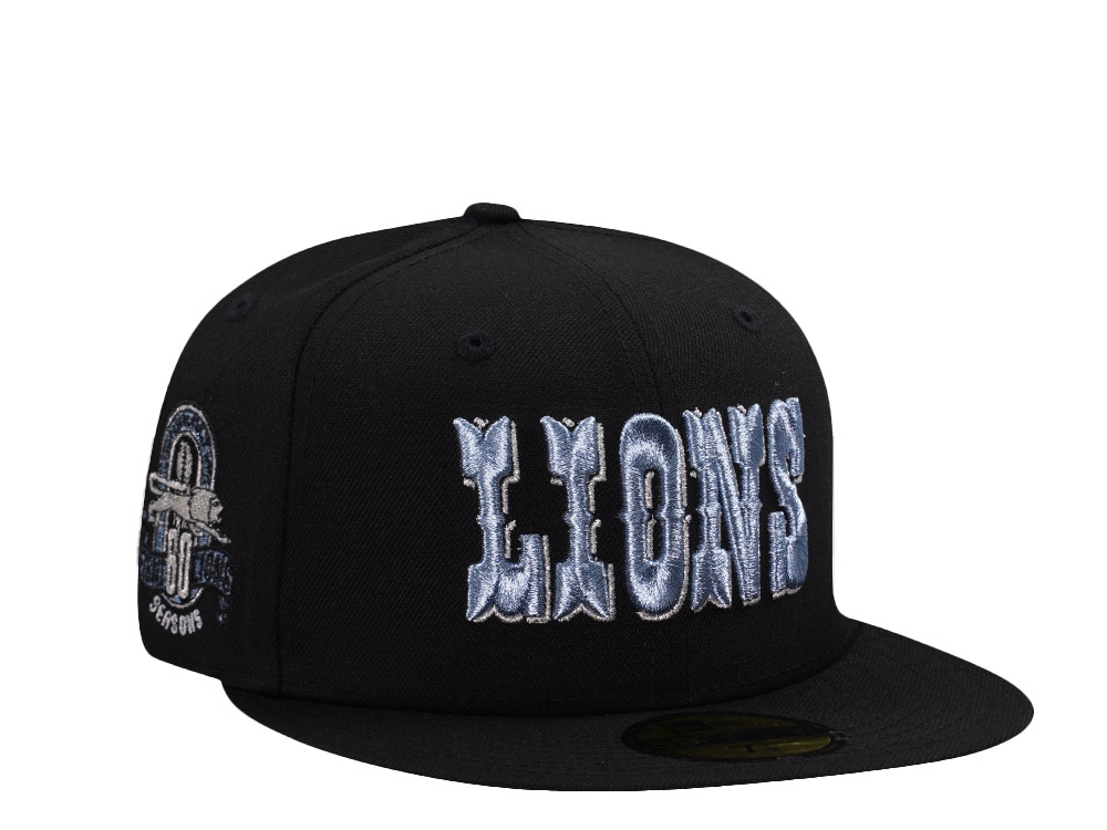 New Era Detroit Lions 60th Anniversary Black Prime Edition 59Fifty Fitted Cap