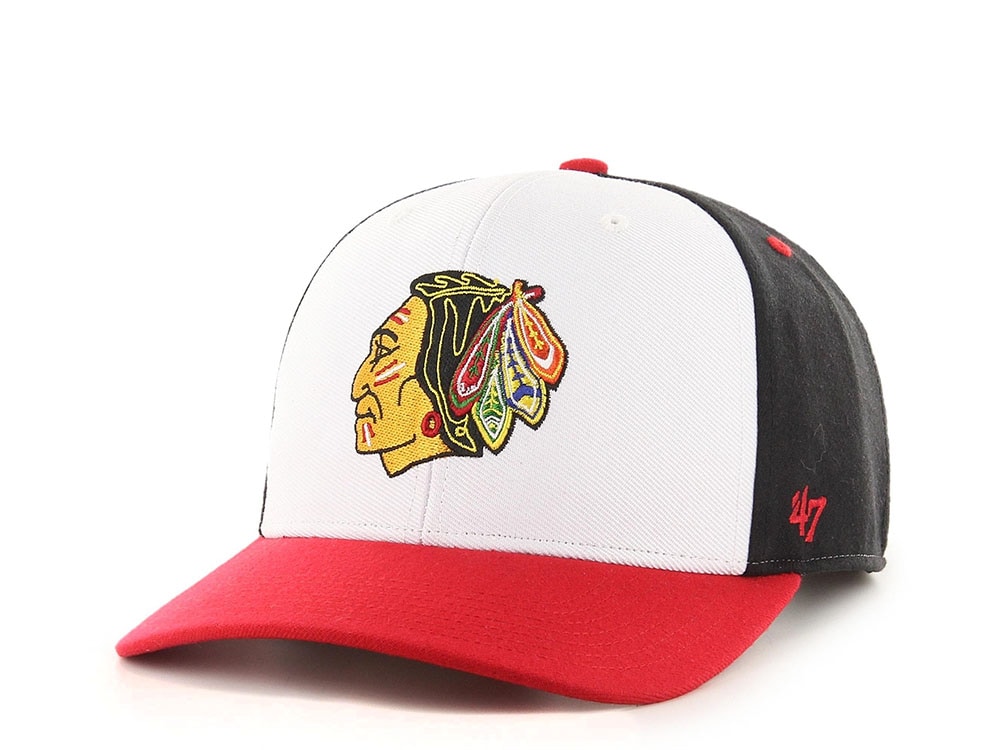 47brand Chicago Blackhawks Vintage Black Replica Snapback Cap