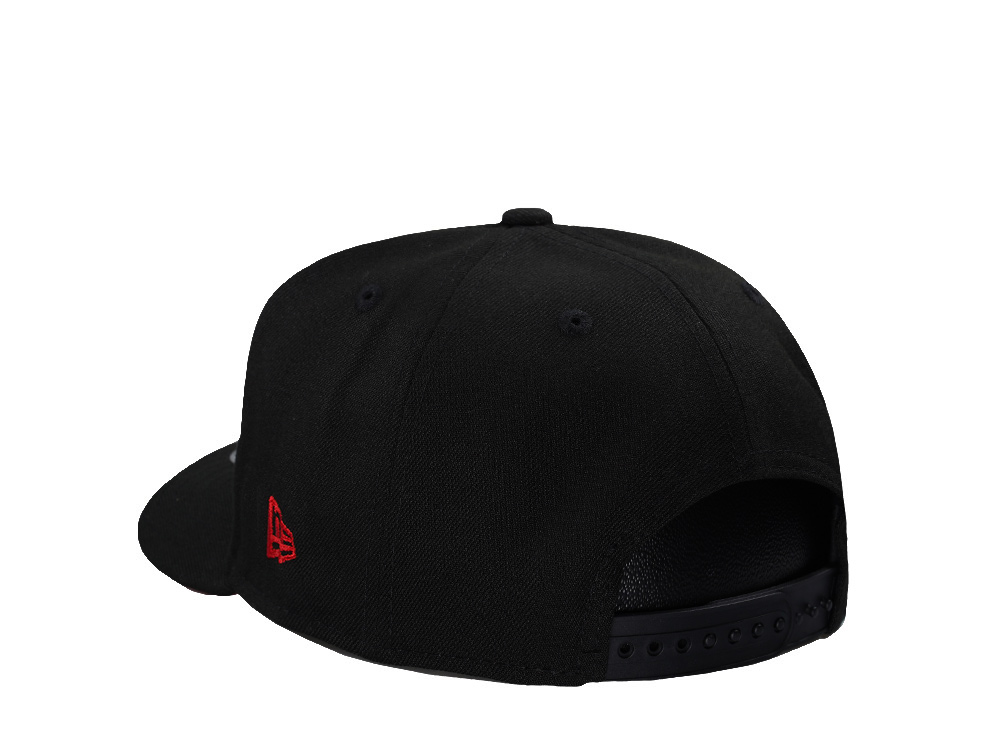 New Era Chicago Bulls Black and Red 9Fifty A Frame Snapback Cap