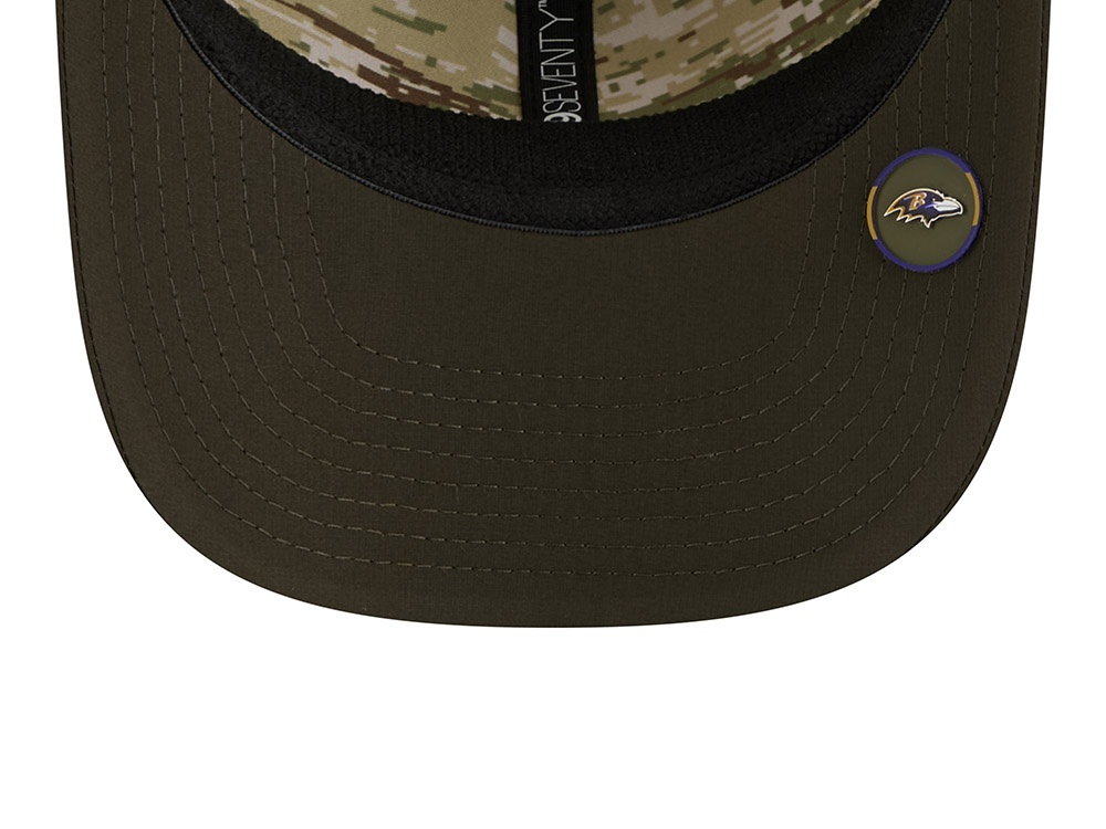 New Era Baltimore Ravens Salute To Service 2025 9Seventy Snapback Cap