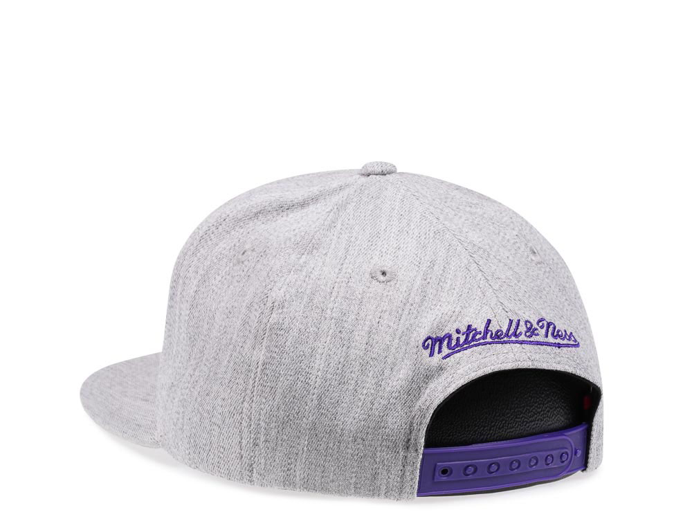 Mitchell & Ness Toronto Raptors Heather Red Line Flex Snapback Cap