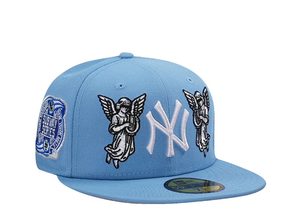 New Era New York Yankees Subway Series Angel Sky Blue Prime Edition 59Fifty Fitted Cap
