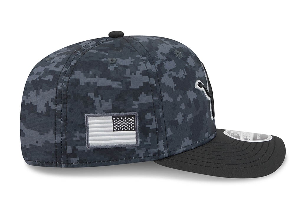New Era Detroit Lions NFL Salute to Service 2026 Digi Camo Black 9Seventy Stretch Snapback Cap