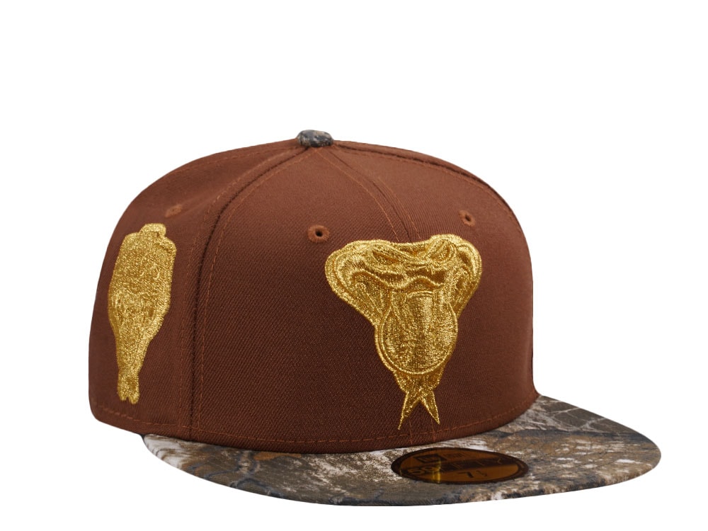 New Era Arizona Diamondbacks Inaugural Season 1998 Metallic Gold Two Tone Edition 59Fifty Fitted Cap