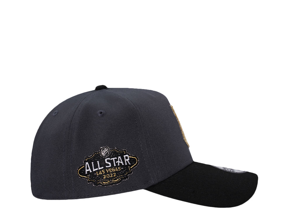 New Era Vegas Golden Knights All Star Game 2022 Graphite Two Tone Edition 9Forty A Frame Snapback Cap